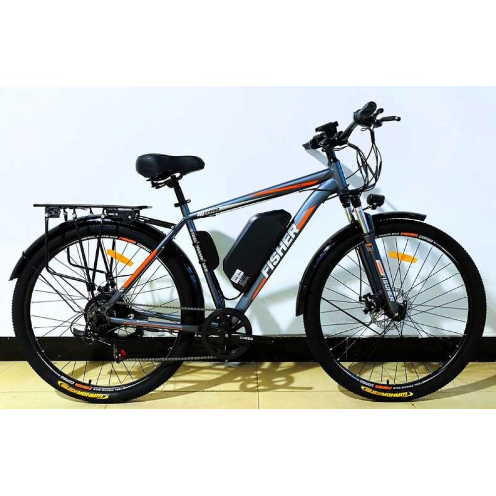 Електровелосипед Corso Fisher FH-42430 500W 48V/15Ah 29" Shimano 7 швидкостей LCD фара багажник