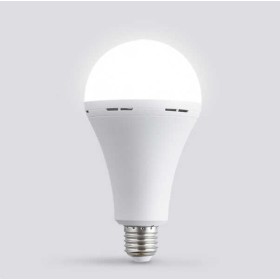 Світлодіодна лампа C 72050 (100) 15 W, з цоколем, холодне світло, працює від мережі та від вбудованого акумулятора, в коробці
