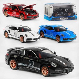 Машина LF-01232 (48/2) "Авто Експерт", 4 кольори, металопластик, 1:32, світло, звук, інерція, відчиняються двері, капот, в коробці, МІКС