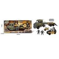 Набір військової техніки G 3109-39 (12) 2 фігурки військових, вантажівка, скутер, багі, зброя, в коробці