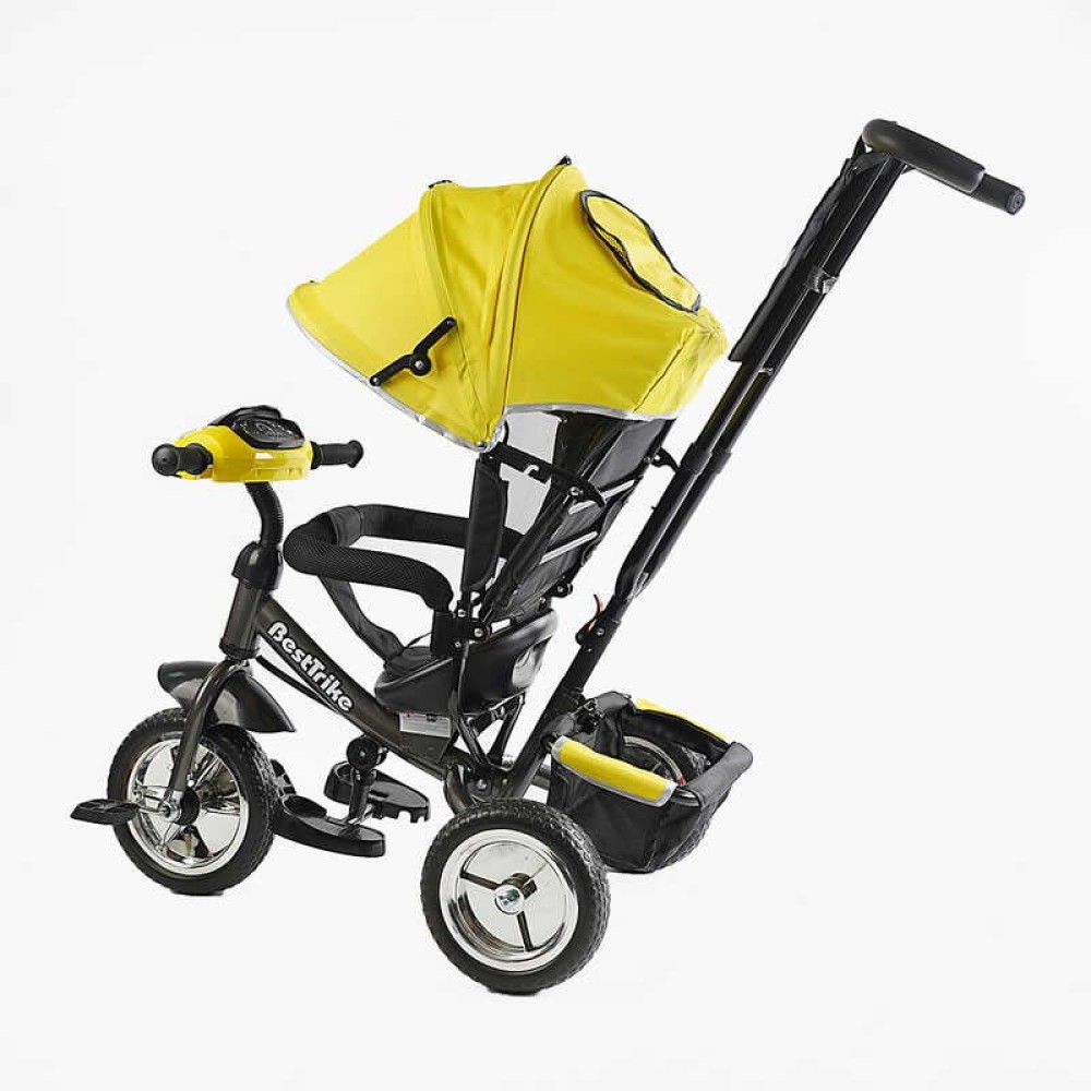 Велосипед 3-х колісний 6588/62-119 Best Trike КОЛЕСО ПІНА, d=25см переднє, d=20см задні, фара музична, USB, Bluetooth, в коробці