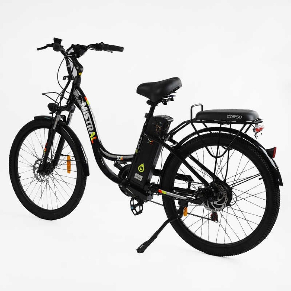 Електровелосипед Corso Mistral 500W, 48V, Shimano 7 швидкостей, амортизація