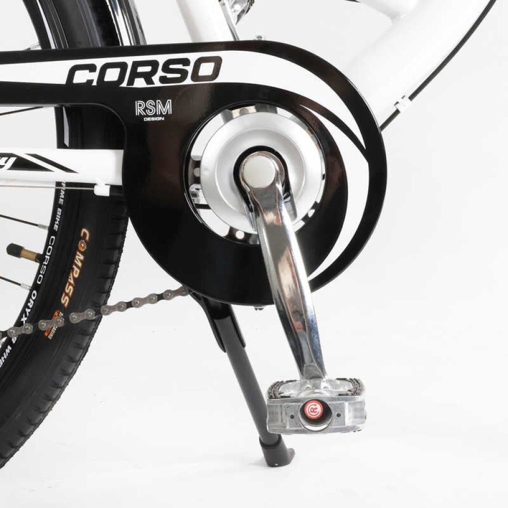 Велосипед міський Corso Liberty 28" дюймів LR-28014 + КОШИK, сталева рама 20", Shimano 7 швидкостей, корзина, багажник