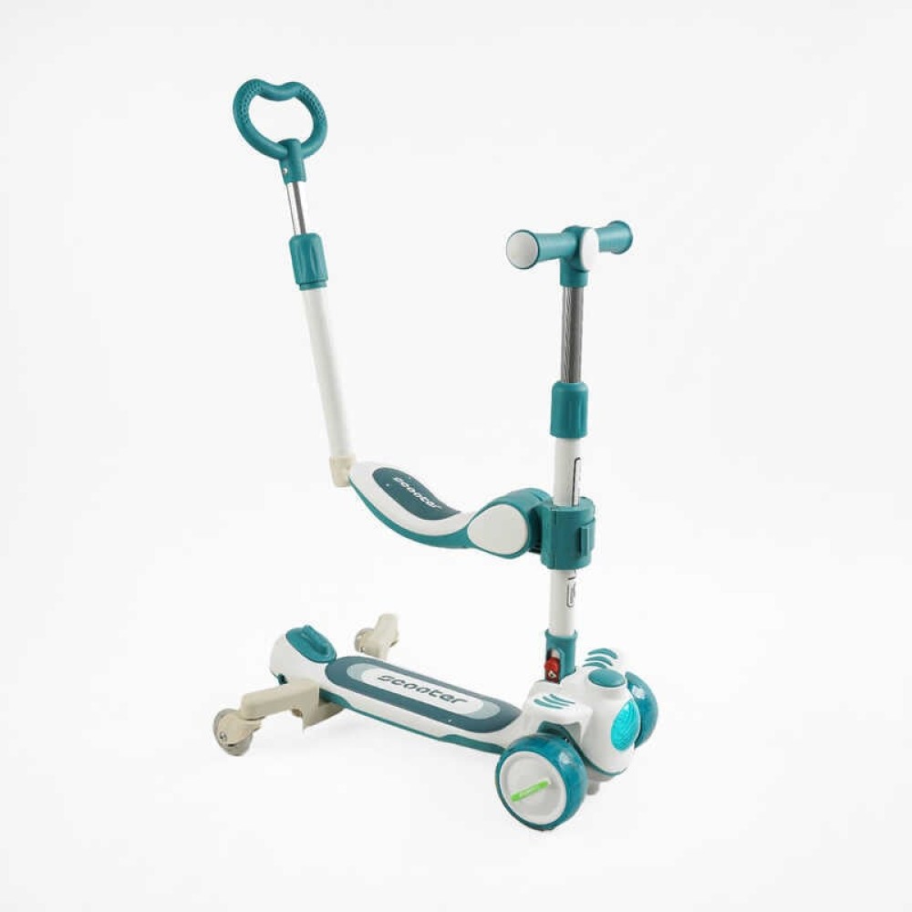 Самокат 5в1 "Skyper" RT-12615 (6) колеса PU125х40мм зі світлом, укр озвучування та підсвічування платформи, з ДОП. КОЛЕСАМИ, захисний бампер, в коробці