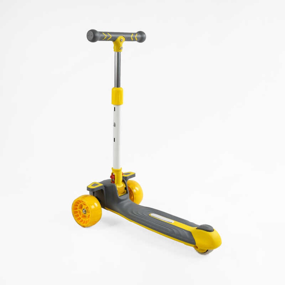 Самокат триколісний "Skyper" BS-10650 (8) колеса PU 125х40мм зі світлом, музика та підсвічування платформи, кермо складне, в пакеті