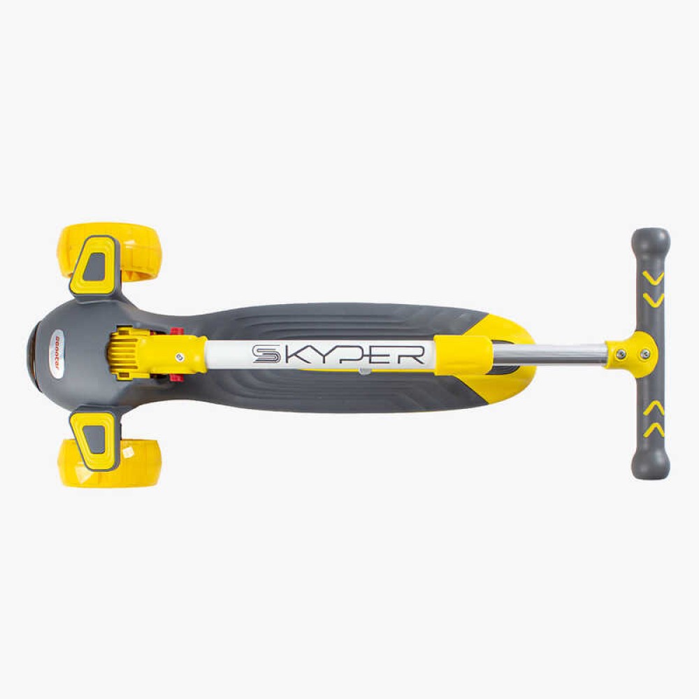 Самокат триколісний "Skyper" BS-10650 (8) колеса PU 125х40мм зі світлом, музика та підсвічування платформи, кермо складне, в пакеті