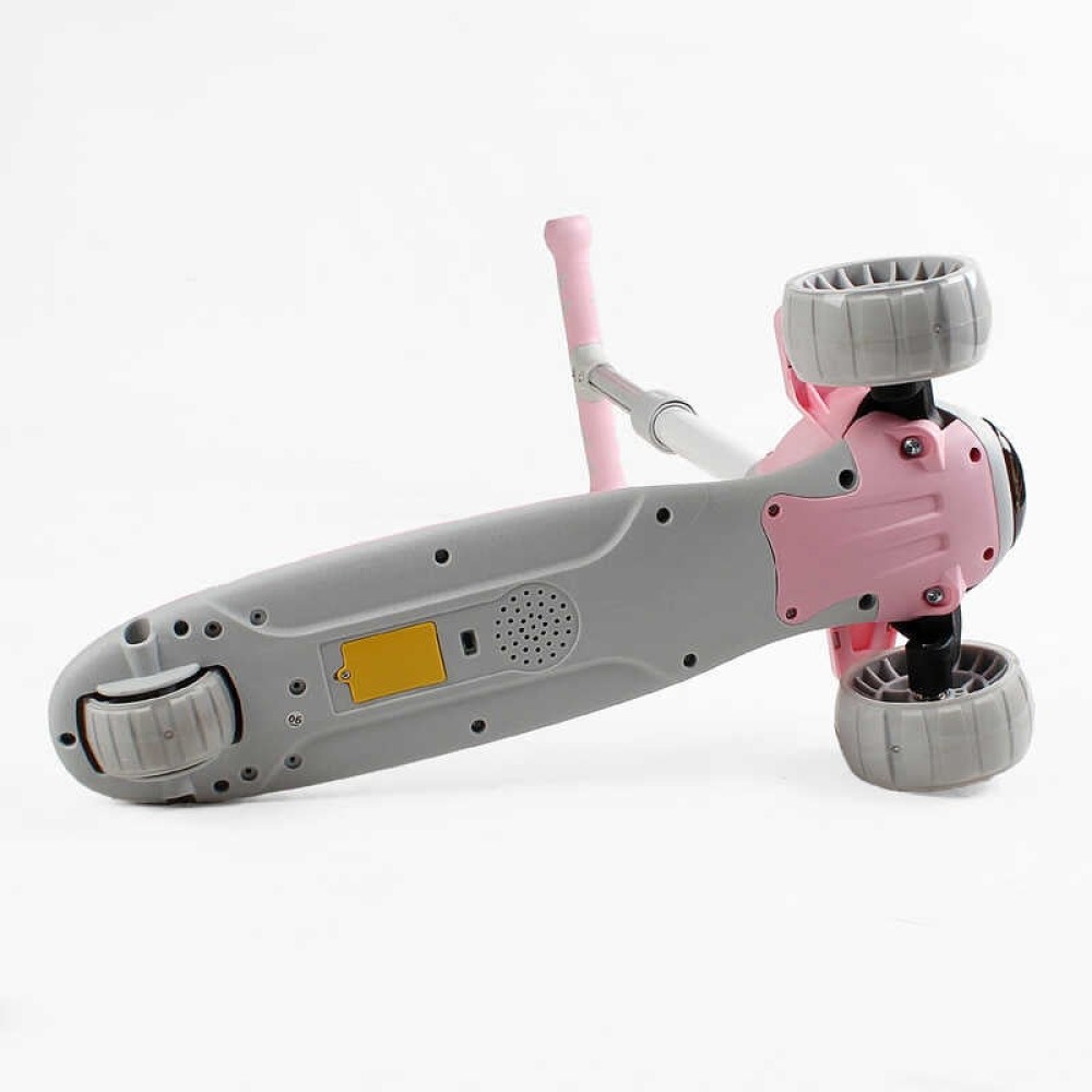 Самокат триколісний "Skyper" BS-10970 (8) колеса PU 125х40мм зі світлом, музика та підсвічування платформи, кермо складне, в пакеті