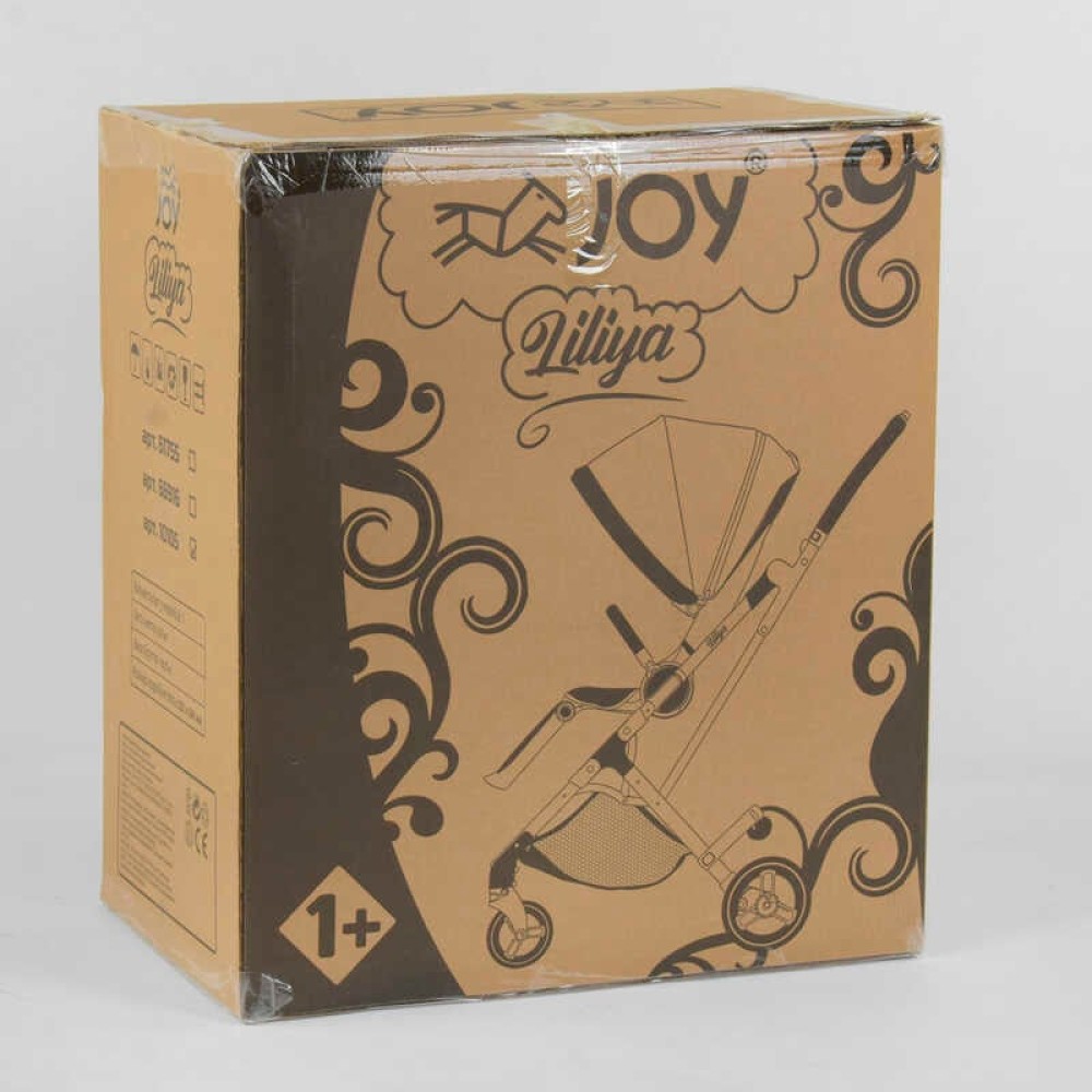 Візок прогулянковий дитячий JOY Liliya 66916 колір СИНІЙ, футкавер