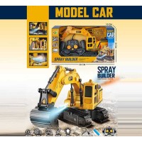 Екскаватор на радіокеруванні 955-226 (36/2) акумулятор 3.7 V, USB кабель, парогенерація, підсвічування, рухомий ківш, в коробці
