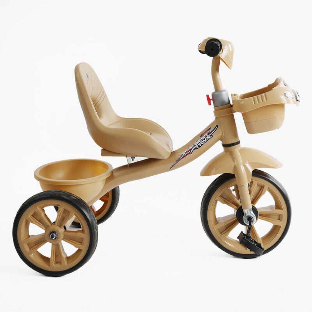 Велосипед 3-х колісний BS-60530 "Best Trike" колеса EVA переднє 10", заднє 8", сталева рама, УКР. ОЗВУЧУВАННЯ, кошик, в коробці