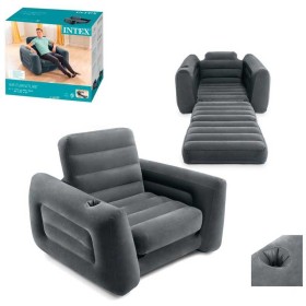 Intex Надувне крісло 66551 NP (2) 117х224х66 см., розкладається, з підставкою для склянки, в коробці