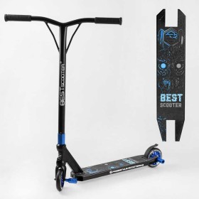 Самокат трюковий Best Scooter 54528 HIC-система, ПЕГИ, алюмінієвий диск та дека, колеса PU d-110мм, ширина керма-52см, висота - 83см, в коробці