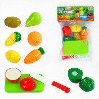гр Продукти на липучках “Що є на кухні?” 65280 (192/2) "4FUN Game Club", 10 елементів, обробна дошка, ніж, у пакеті