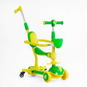 Самокат 5в1 "Skyper" GL-06257 (6) колеса PU 125х40мм зі світлом, УКР. МУЗИКА та підсвічування платформи, з ДОП. КОЛЕСАМИ, захисний бампер, в коробці