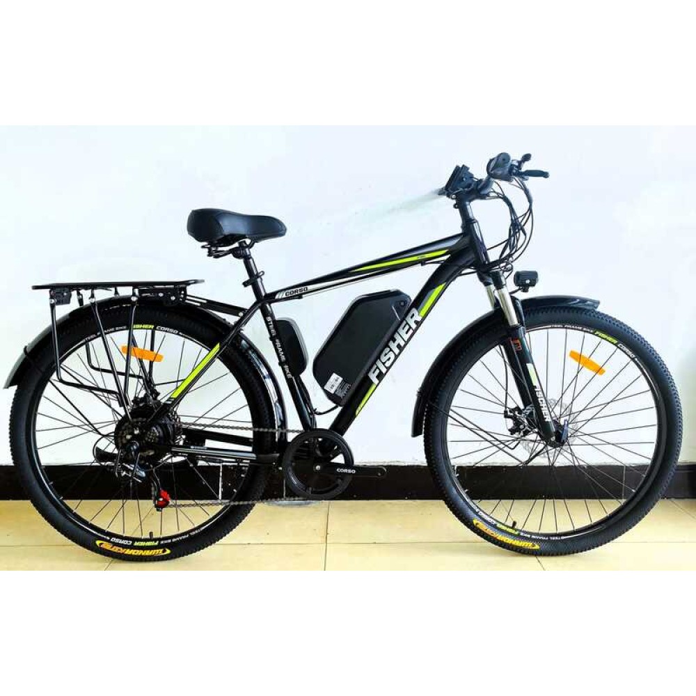 Електровелосипед Corso Fisher FH-61788 500W 48V/15Ah 29" Shimano 7 швидкостей LCD фара багажник