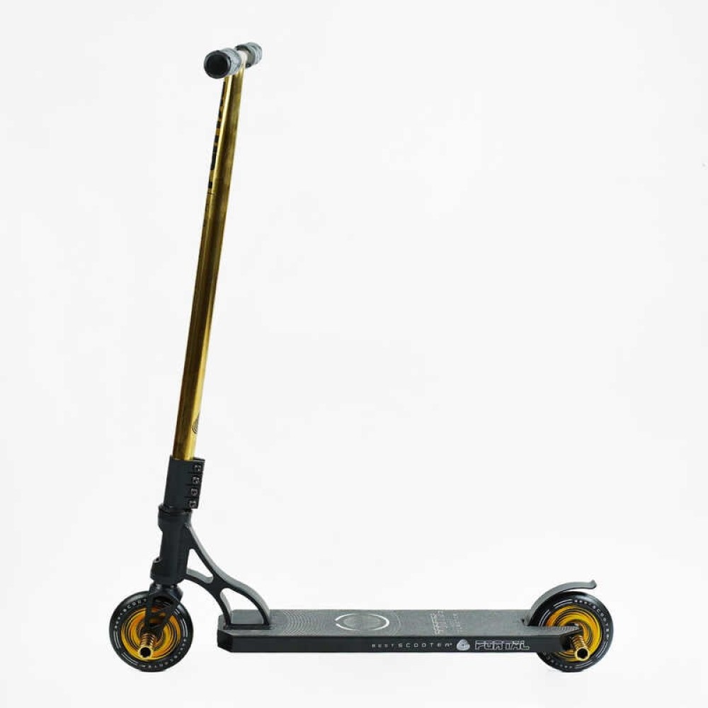 Самокат трюковий PL-91977 Best Scooter (4) "Portal" HIC-система, ПЕГИ, алюмінієвий диск та дека, колеса PU, d=120мм, ширина керма 58 см