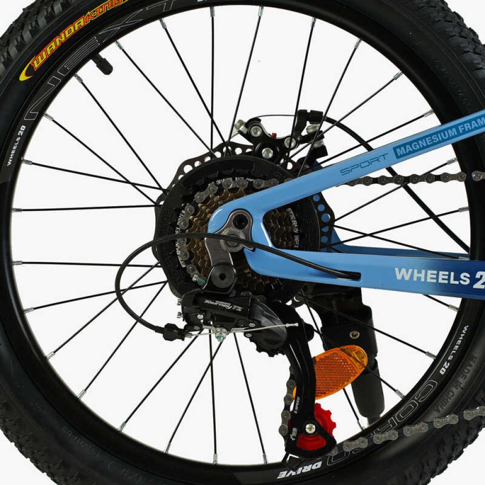 Велосипед спортивний Corso Next NX-20110 20", магнієва рама, 7 швидкостей, дискові гальма