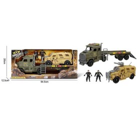 Набір військової техніки G 3109-38 (12) 2 фігурки військових, вантажівка, бронетехніка, зброя, в коробці