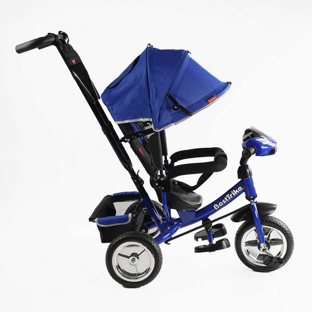 Велосипед 3-х колісний 68-640 Best Trike КОЛЕСО ПІНА, d=25см переднє, d=20см задні, фара музична, USB, Bluetooth, в коробці