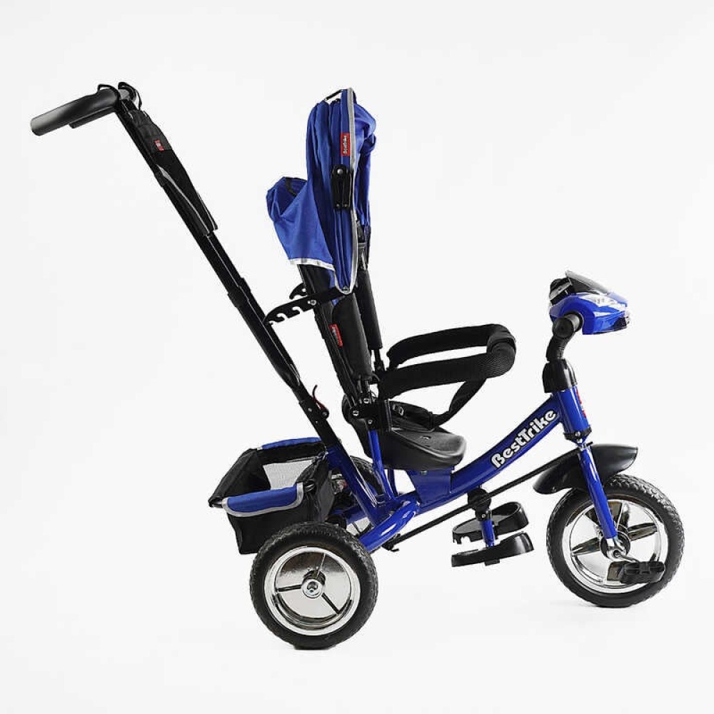 Велосипед 3-х колісний 68-640 Best Trike КОЛЕСО ПІНА, d=25см переднє, d=20см задні, фара музична, USB, Bluetooth, в коробці