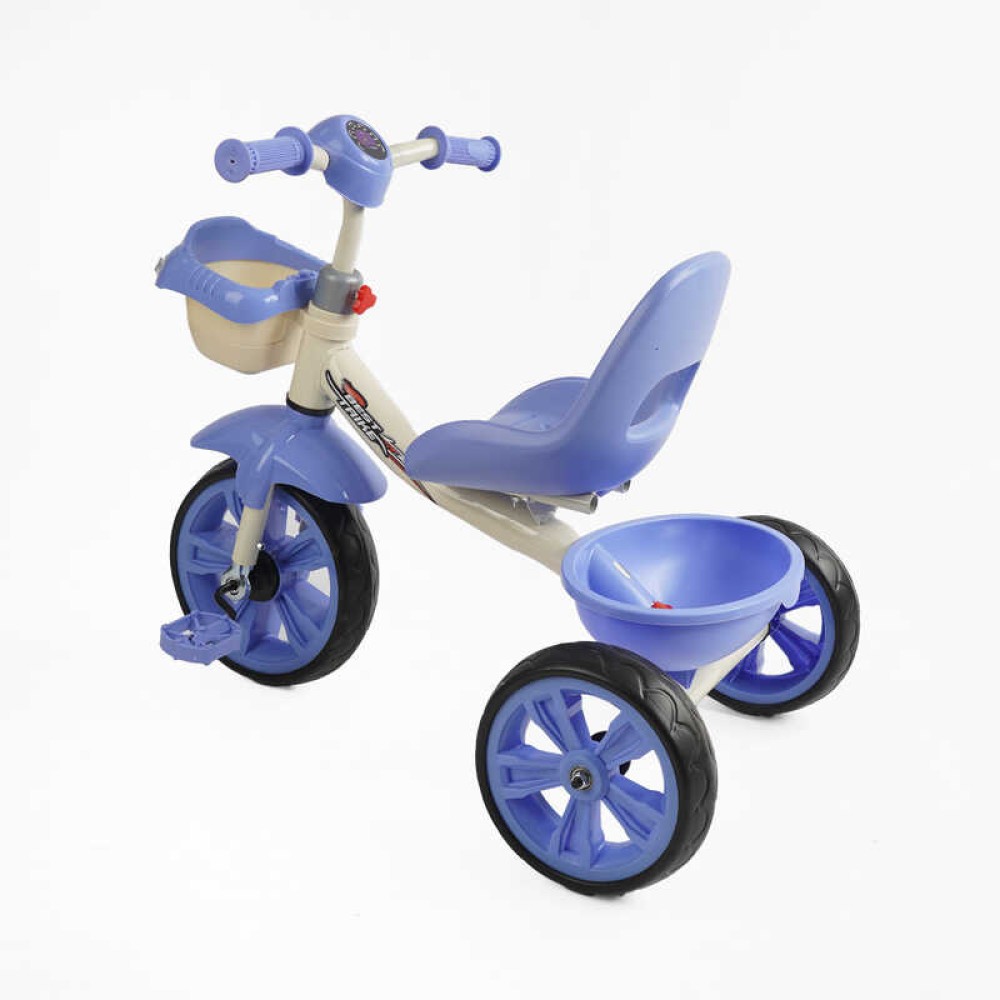 Велосипед 3-х колісний BS-60811 "Best Trike" колеса EVA переднє 10", заднє 8", сталева рама, УКР. ОЗВУЧУВАННЯ, кошик, в коробці