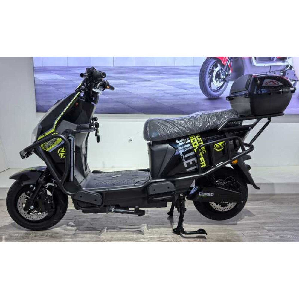 Електроскутер Corso Bullet BL-456037 2000W 72V/32Ah LED фари, гідравлічні гальма, сигналізація, кошик