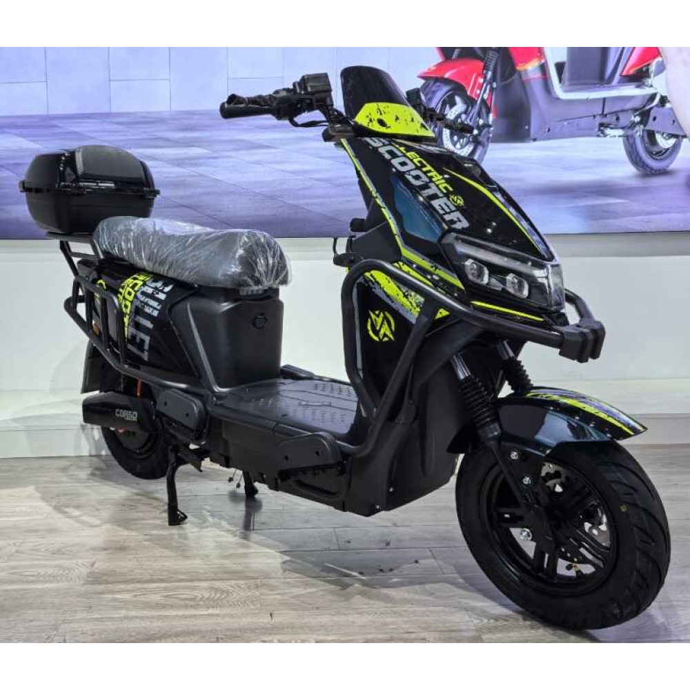 Електроскутер Corso Bullet BL-456037 2000W 72V/32Ah LED фари, гідравлічні гальма, сигналізація, кошик