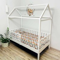 гр Ліжко підліткове "Хатинка" без шухляди 1600*800 (білий)