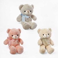 М'яка іграшка M 18058 (40) “Ведмедик”, 3 кольори, висота 50 см, синтепоновий наповнювач, ВИДАЄТЬСЯ ТІЛЬКИ МІКС ВИДІВ