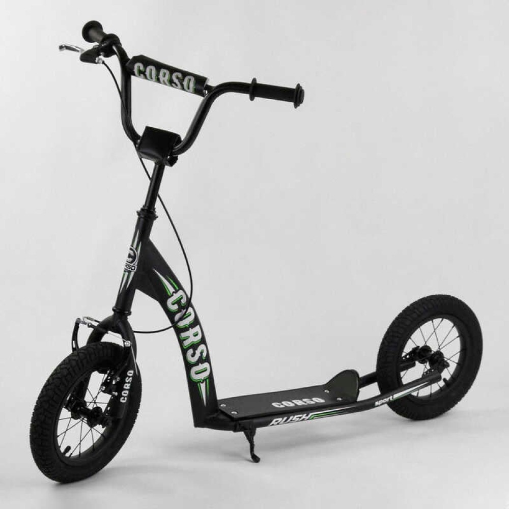 Самокат Corso Rush CR-T 0070 колеса надувні 12", ручне переднє гальмо