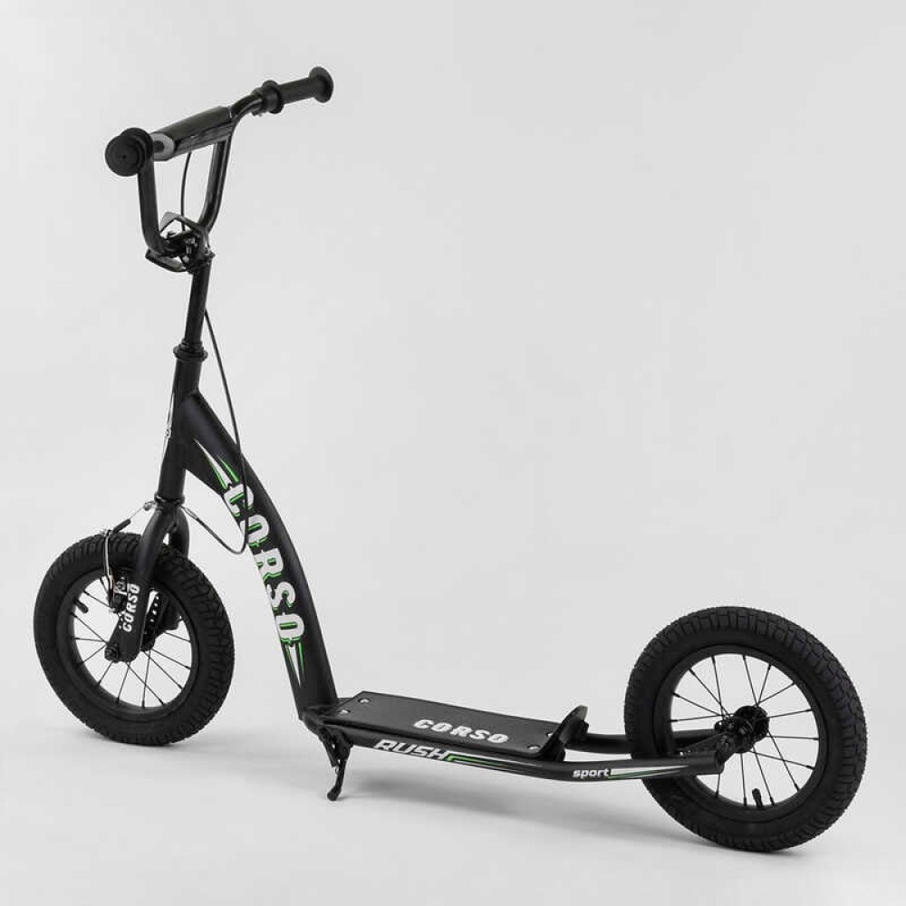 Самокат Corso Rush CR-T 0070 колеса надувні 12", ручне переднє гальмо