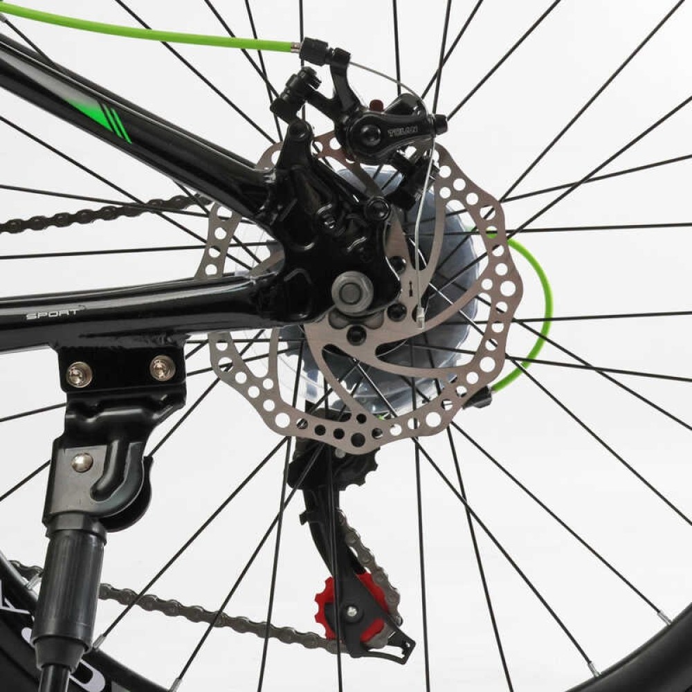 Велосипед спортивний Corso GRAVITY GR-24558 24" алюмінієва рама 12", 21 швидкість, Shimano, дискові гальма
