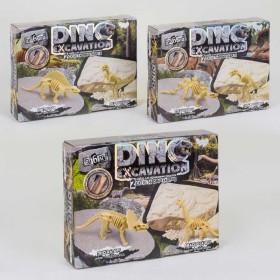 гр Набір для проведення розкопок "Dino Excavation" DEX-01-04,05,06 динозаври укр. (6) "Danko toys", 3 види