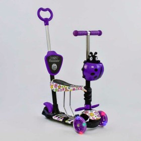 Самокат 5в1 97240 Best Scooter, АБСТРАКЦІЯ, PU колеса, ПІДСВІЧУВАННЯ КОЛІС, в коробці