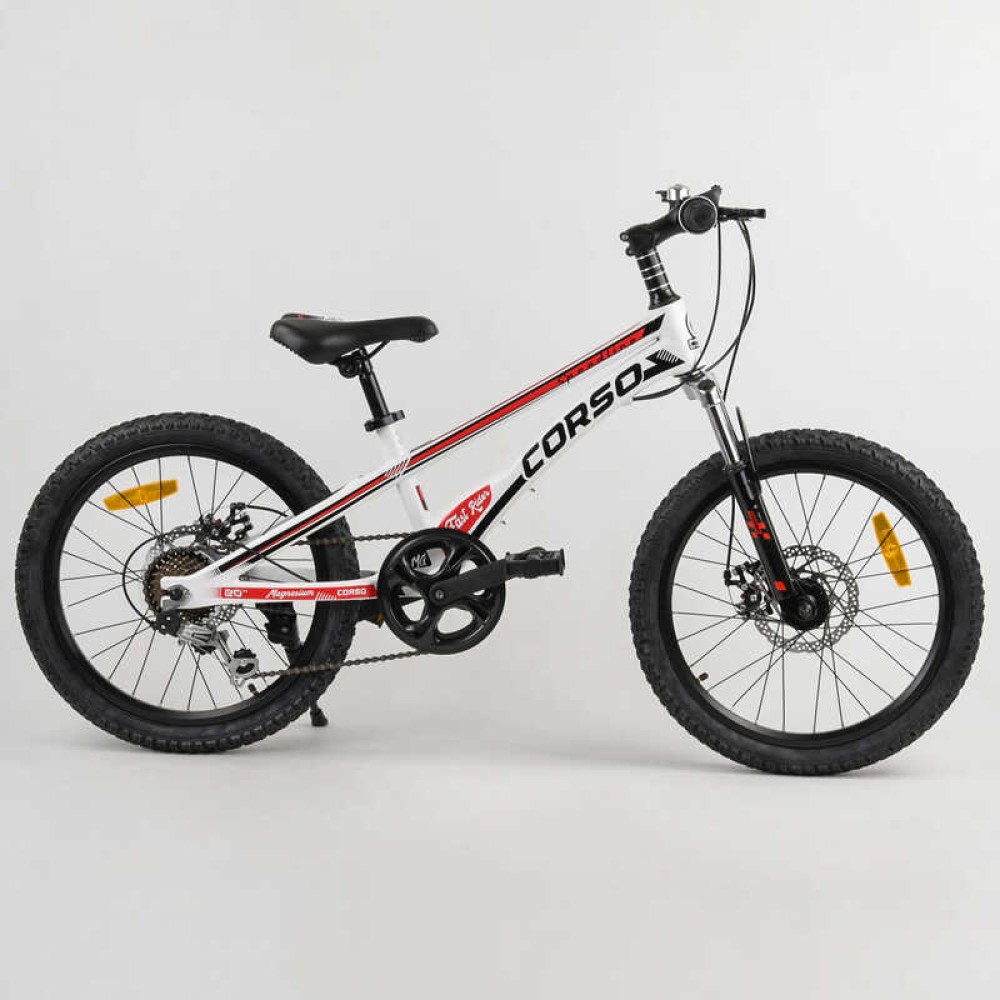 ​Велосипед спортивний CORSO Speedline MG-56818 20" магнієва рама, 7 швидкостей, Shimano, дискові гальма