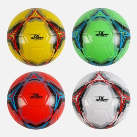М'яч футбольний С 62386 (80) "TK Sport" 4 кольори, вага 300-310 грамів, гумовий балон, матеріал PVC, розмір №5, ВИДАЄТЬСЯ МІКС