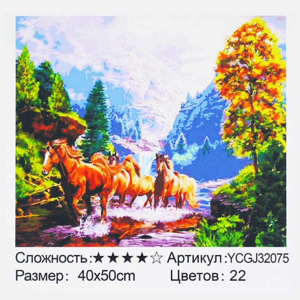 Картина за номерами YCGJ 32075 (30) 