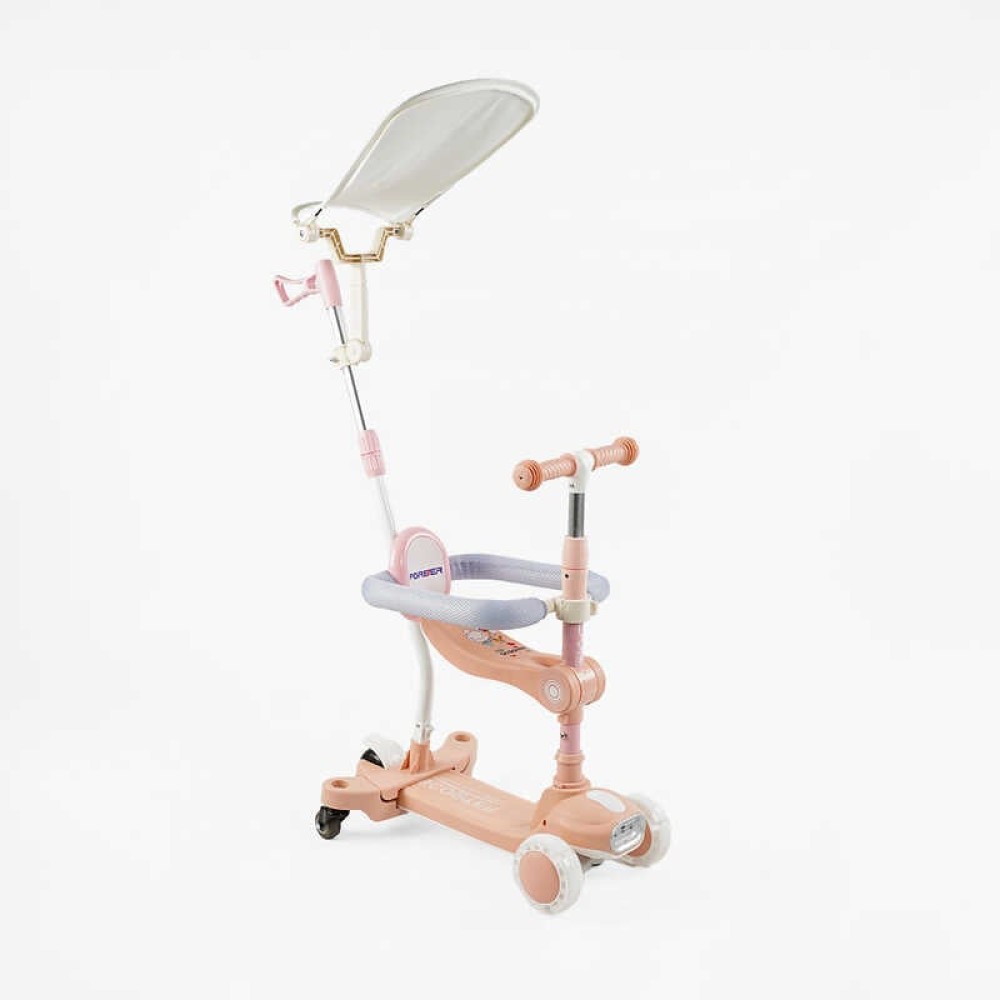 Самокат 5в1 "Skyper" BT-39904 (8) колеса PU125х40мм зі світлом, укр озвучування та підсвічування платформи,с ДОП. КОЛЕСАМИ, захисний бампер, в коробці