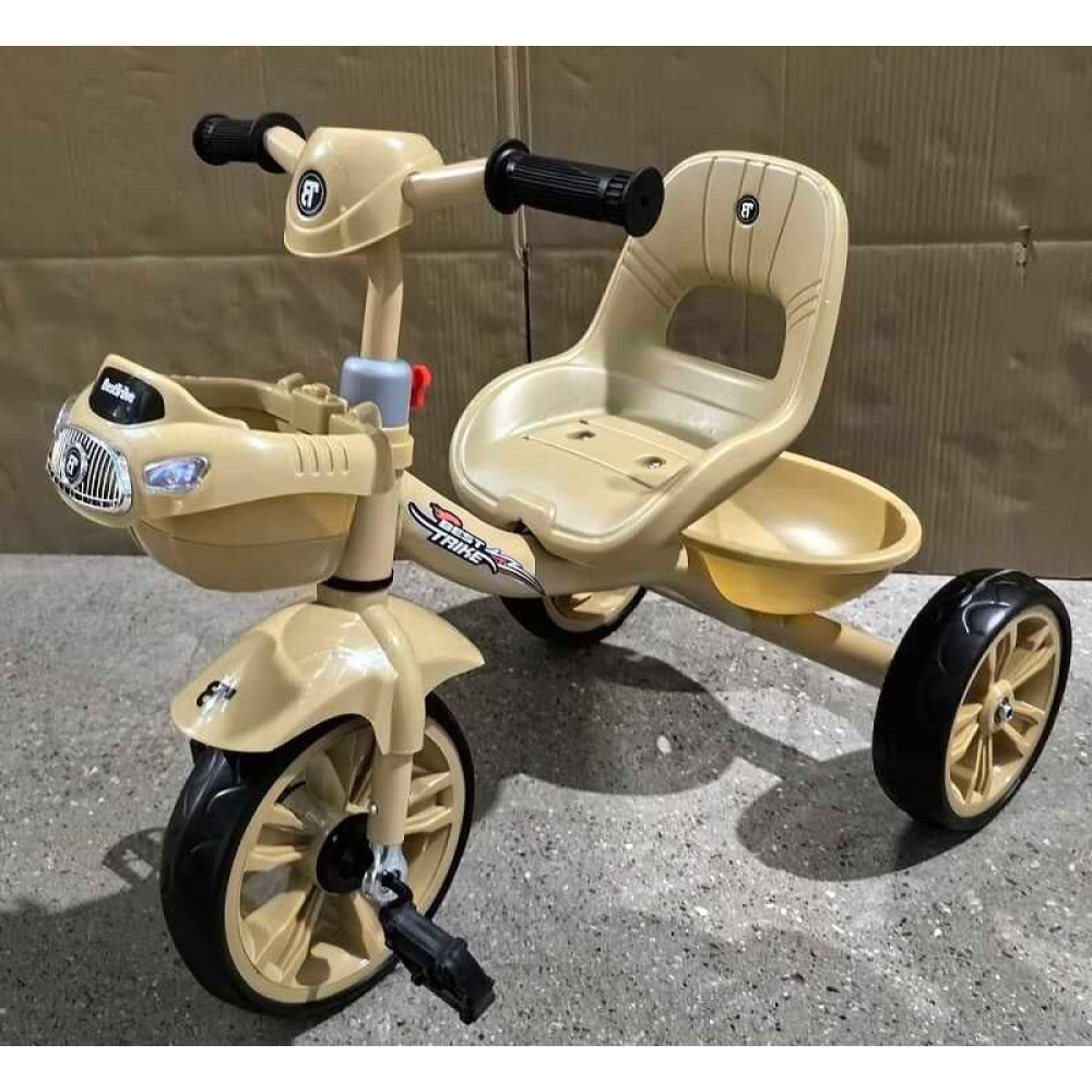 Велосипед 3-х колісний BS-60530 "Best Trike" колеса EVA переднє 10", заднє 8", сталева рама, УКР. ОЗВУЧУВАННЯ, кошик, в коробці