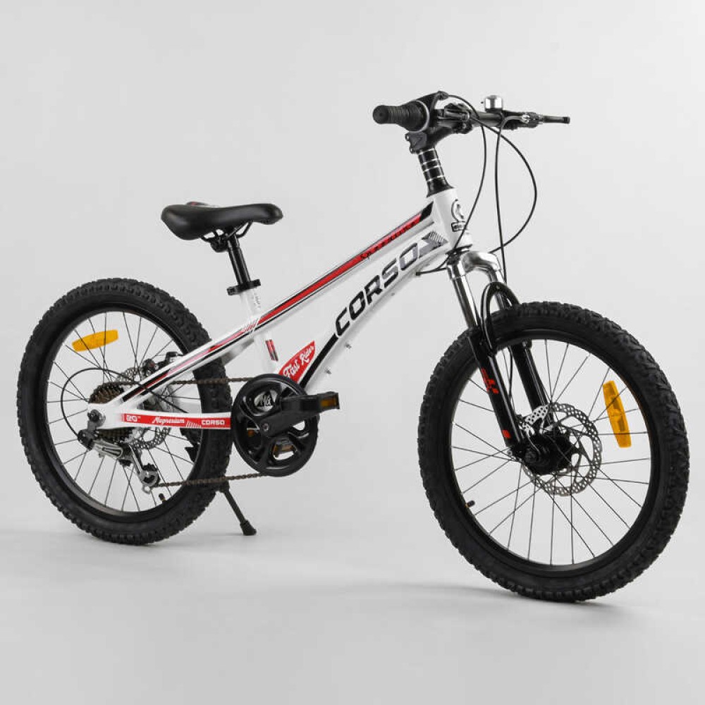 ​Велосипед спортивний CORSO Speedline MG-56818 20" магнієва рама, 7 швидкостей, Shimano, дискові гальма