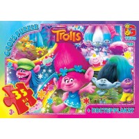 гр Пазли 35 ел. "G Toys" "Троллі" TR 0077 (62) +постер