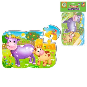 гр Пазли магнітні А5 "Корова і теля" - VT3205-74 (50) "Vladi Toys"