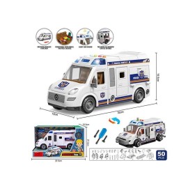 Спецтехніка YW 8088 A (24/2) "Поліція", звуки, підсвічування, інерція, конструктор, викрутка, в коробці