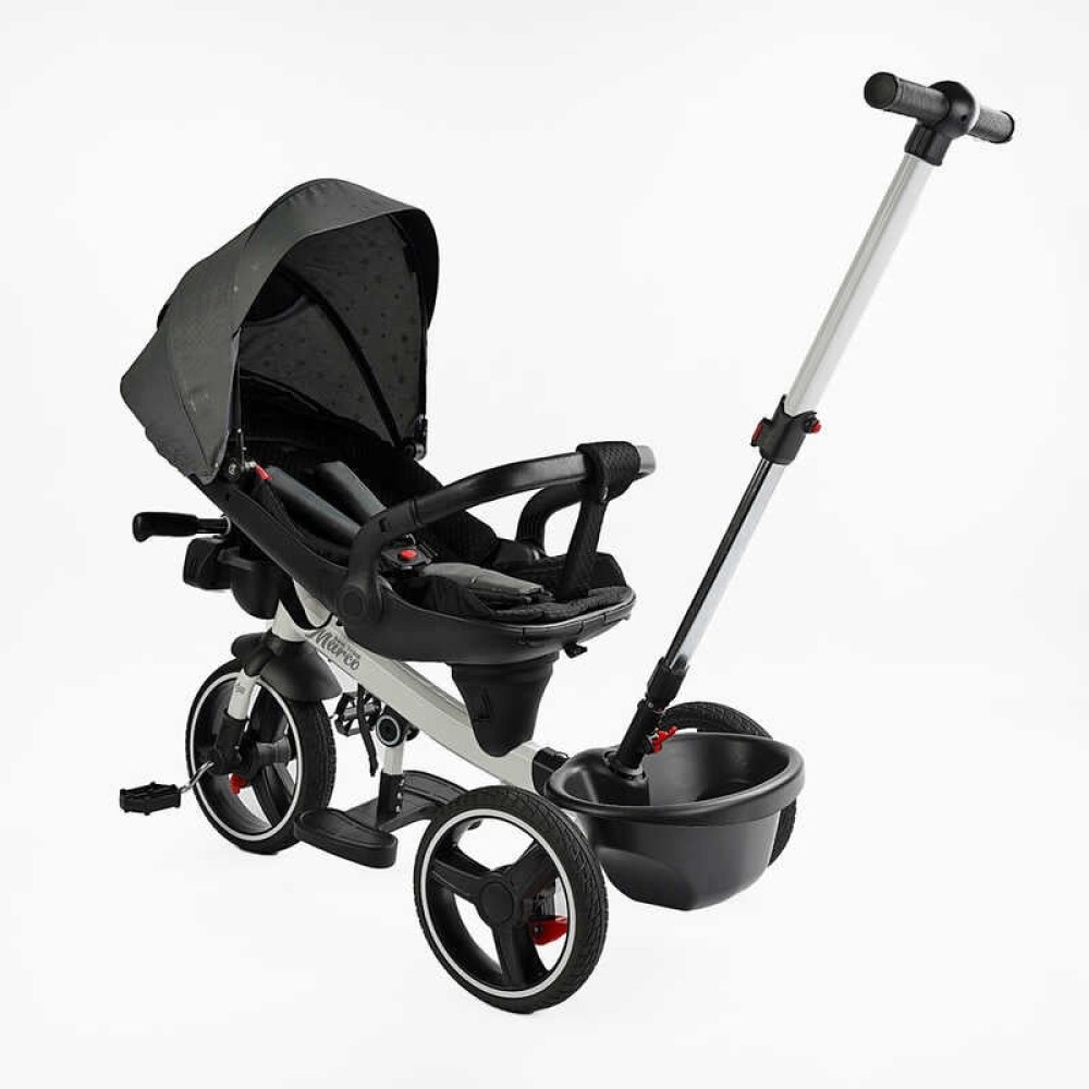 Велосипед 9155/603-85 BestTrike "Marco" поворотне сидіння, складне кермо, колеса з прогумованим PU, кошик, телескопічна ручка, фара музична