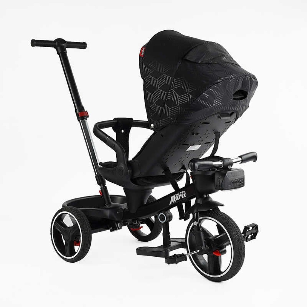 Велосипед 9155/704-15 BestTrike "Marco" поворотне сидіння, складне кермо, колеса з прогумованим PU, кошик, телескопічна ручка, фара музична