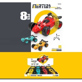 Машина 987 K-05 (24/2) ЦІНА ЗА 8 ШТУК В БЛОЦІ, "Динозавр", відкриває пащу, розтягує тіло, вертикальна їзда, інерція, в коробці