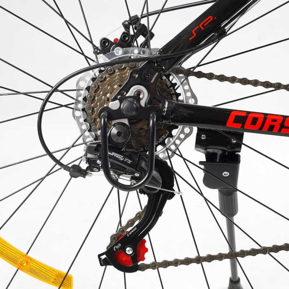 Велосипед Спортивний Corso «Dark-X» 29" дюймів DX-29803 алюмінієва рама 17", дискові гальма, 21 швидкість