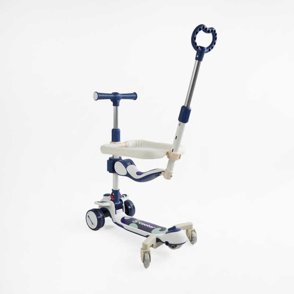 Самокат 5в1 "Skyper" RT-13409 (6) колеса PU125х40мм зі світлом, укр озвучування та підсвічування платформи, з ДОП. КОЛЕСАМИ, захисний бампер, в коробці