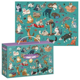 гр Пазл "Кумедні коти" 300626 (16) "DoDo", 100 елементів, в коробці