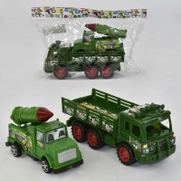 Набір машин 858 В-20 (120/2) "Військова техніка", інерція, рухомі деталі, 2шт у пакеті